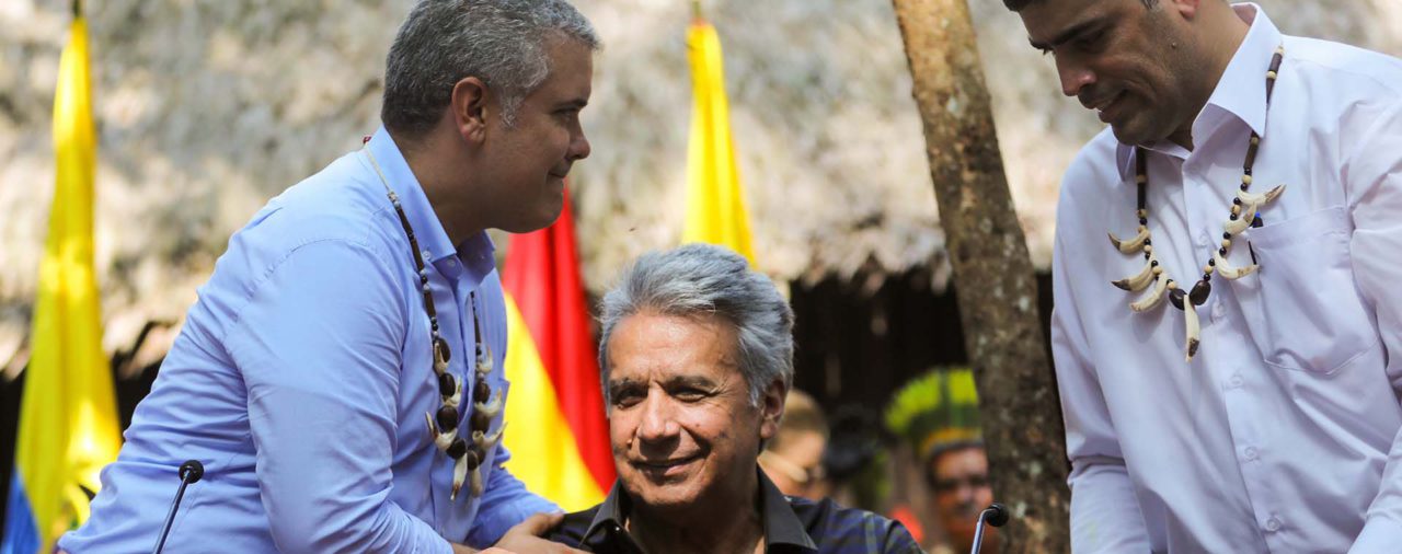 El presidente Lenín Moreno cantó un tema de Serrat y pidió responsabilidad con el Amazonas