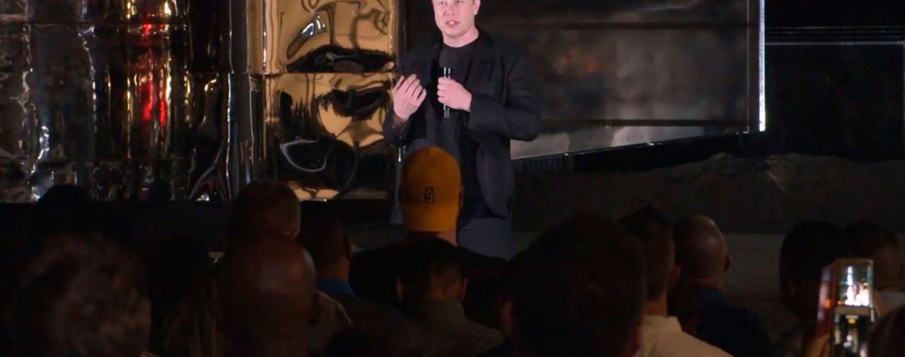 Elon Musk presentó a Starship, la nave espacial que enviará personas a Marte