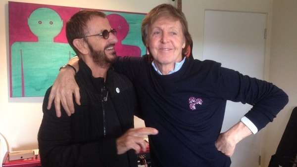 Ringo Starr y Paul McCartney se reunieron para grabar una canción de John Lennon