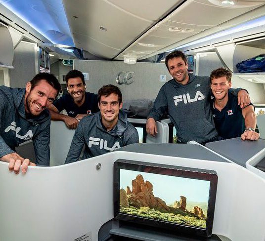 El equipo argentino de la Copa Davis llegó a Madrid con la ilusión de hacer historia