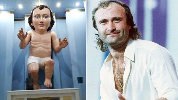 El Jesucristo que es igualito a Phil Collins y es furor en redes
