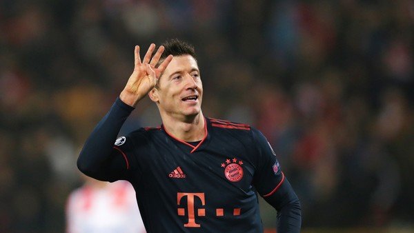 Robert Lewandowski, una fiera del área: metió cuatro goles en 15 minutos para Bayern Munich