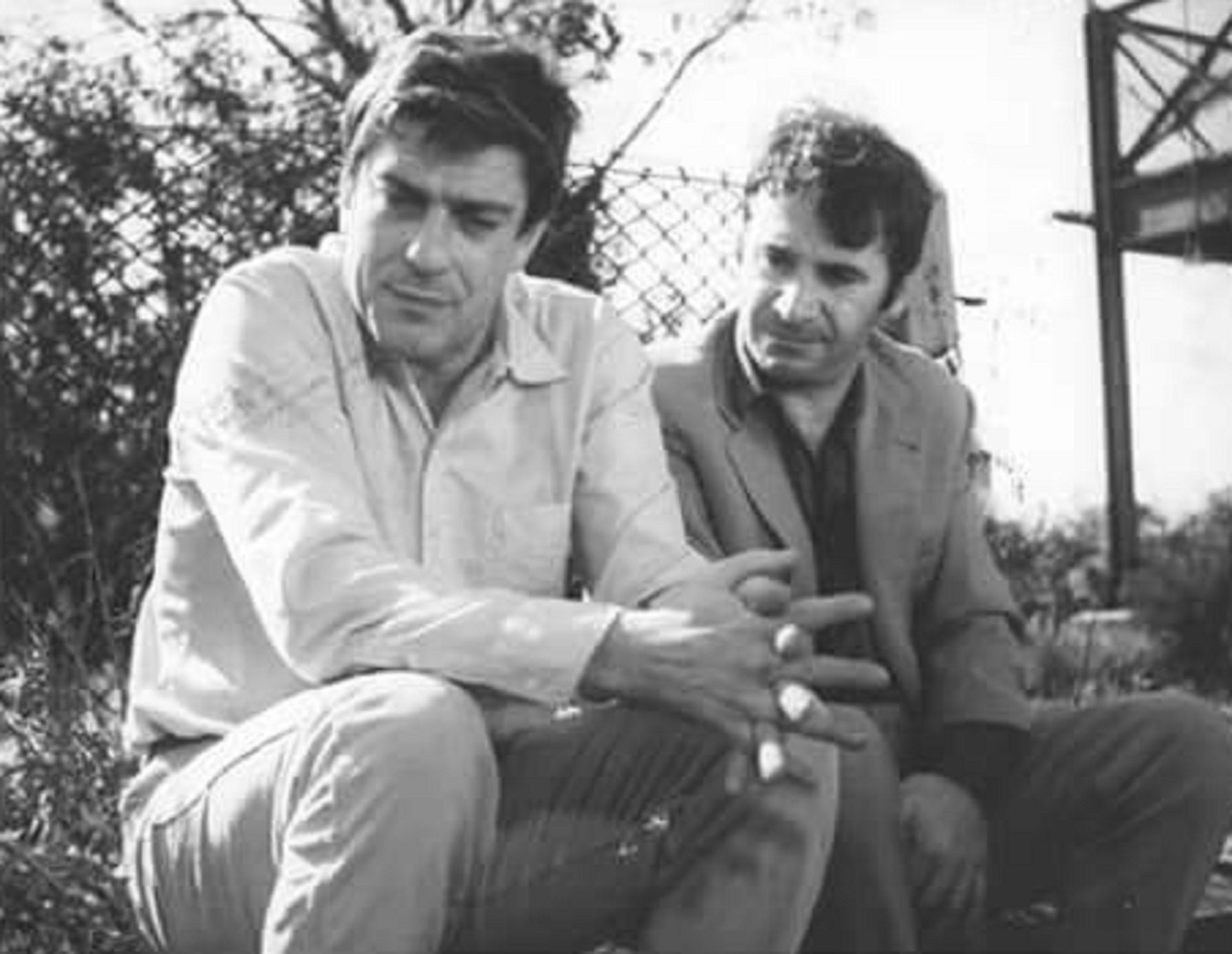 Enzo Viena (izquierda) y Juan Carlos Altavista en Amor libre (1969)