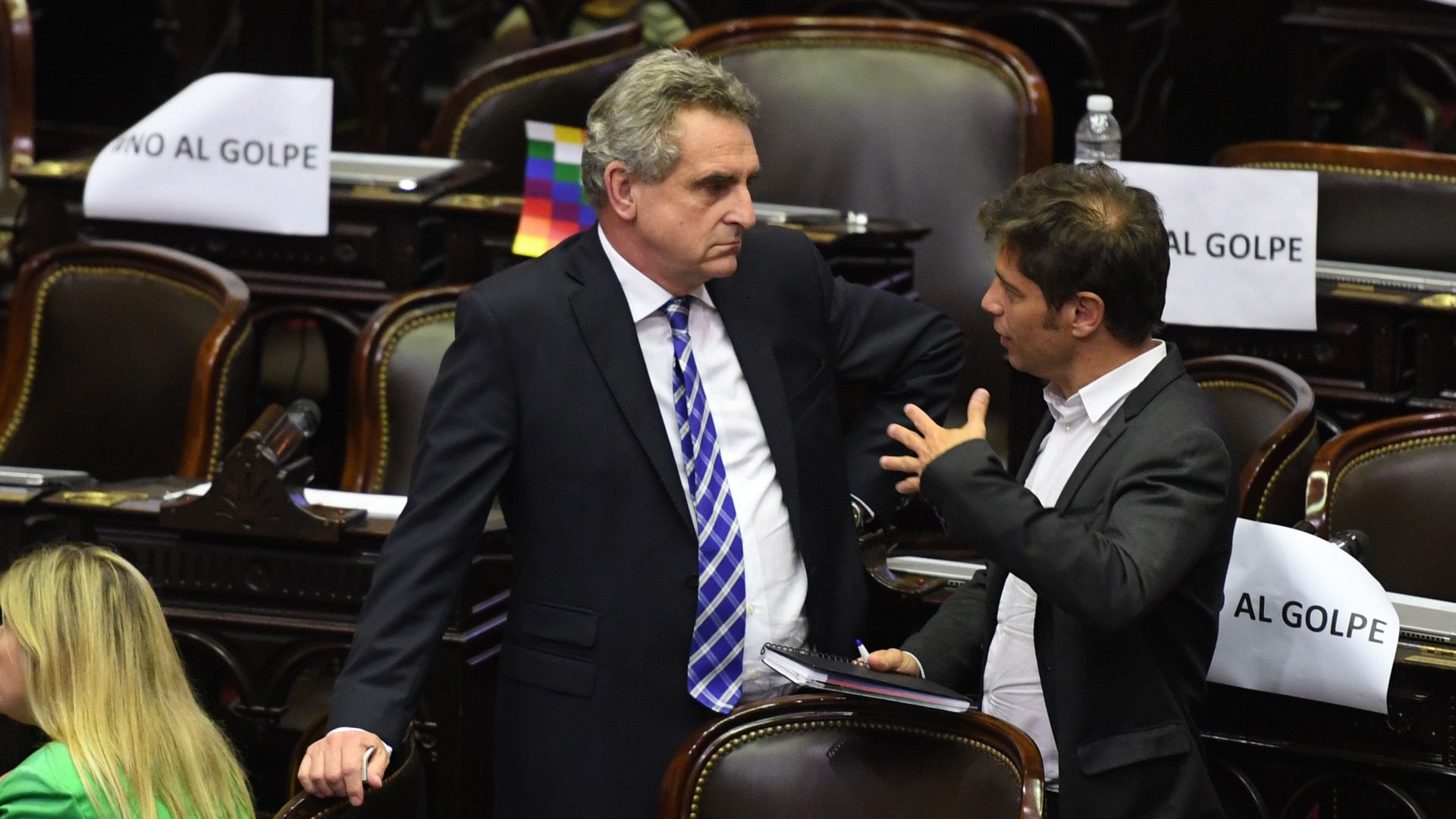 Agustín Rossi y Axel Kicillof