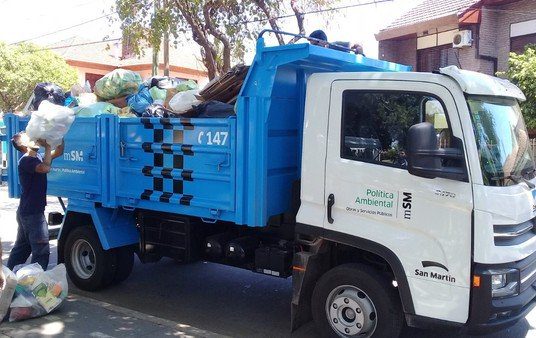 Con más camiones y recolectores, buscan que en 2020 se clasifique la basura en la mitad de San Martín