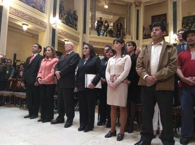 Juraron los nuevos miembros del Tribunal Electoral de Bolivia, encargados de anunciar la fecha de las próximas elecciones presidenciales