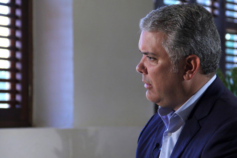 Foto de archivo del presidente de Colombia, Ivan Duque, en una entrevista con Reuters. Ene 15, 2020. REUTERS/Javier Andres Rojas