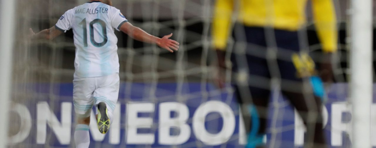 Con gol de Alexis Mac Allister, Argentina venció a Ecuador y puso un pie en la fase final del Preolímpico Sub 23