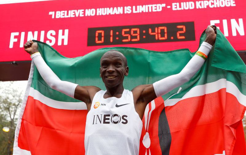 Plusmarquistas mundiales de maratón Kipchoge y Kosgei integrarán equipo olímpico de Kenia