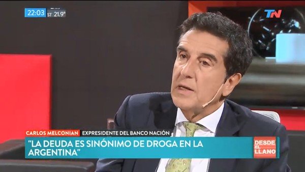 Carlos Melconian: "En Argentina, deuda es sinónimo de droga y vale para muchos gobiernos"