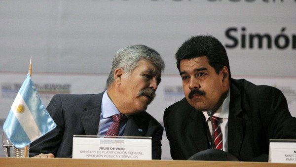 El mensaje de apoyo de Nicolás Maduro a Julio De Vido: "Espero que la persecución política quede en el pasado"