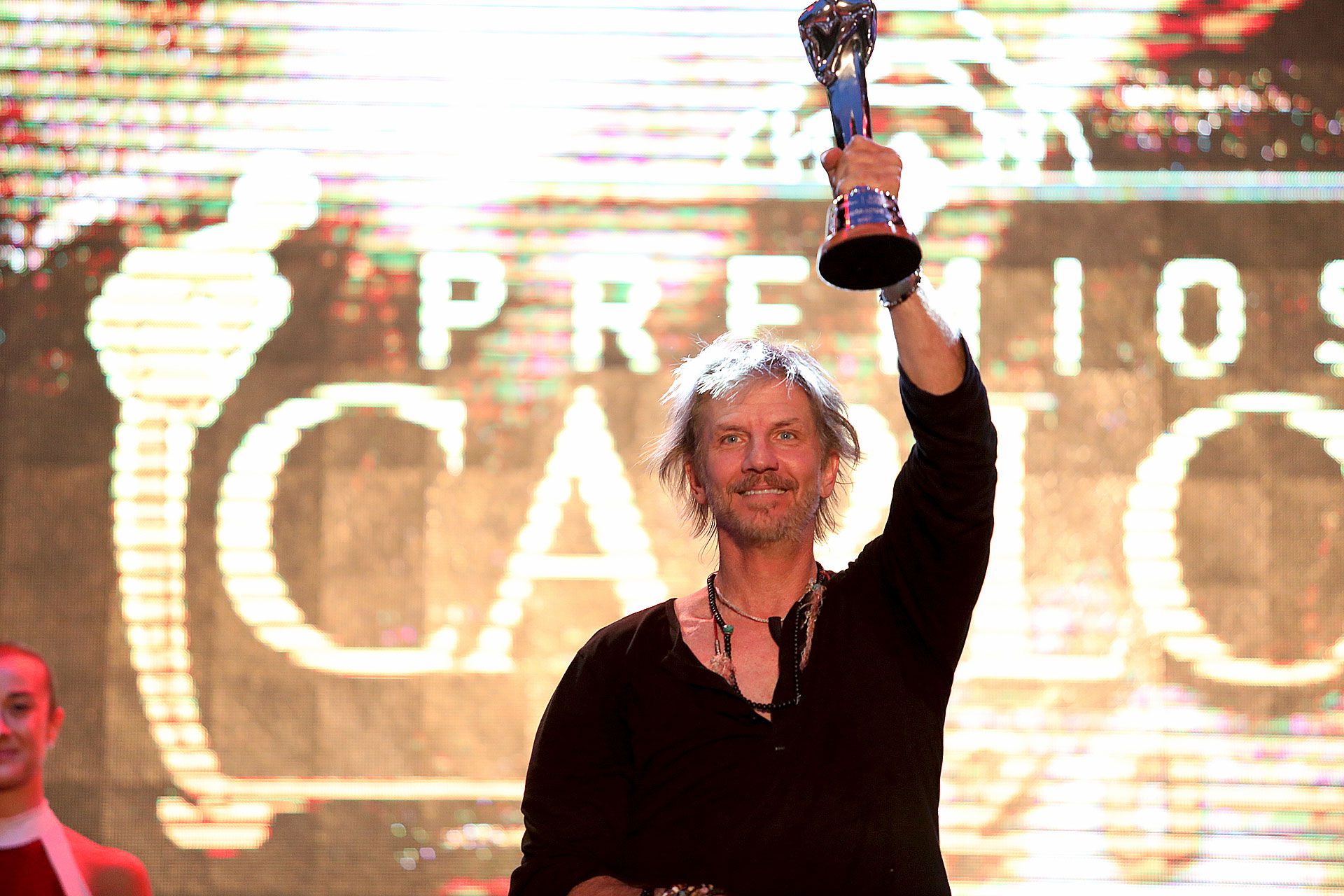 Facundo Arana se llevó la estatuilla al Mejor Actor, que luego terminó regalando a Betiana Blum, su maestra