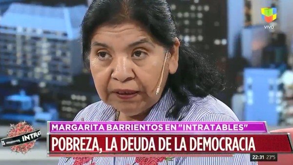 Margarita Barrientos: "Macri me defraudó en muchos sentidos"