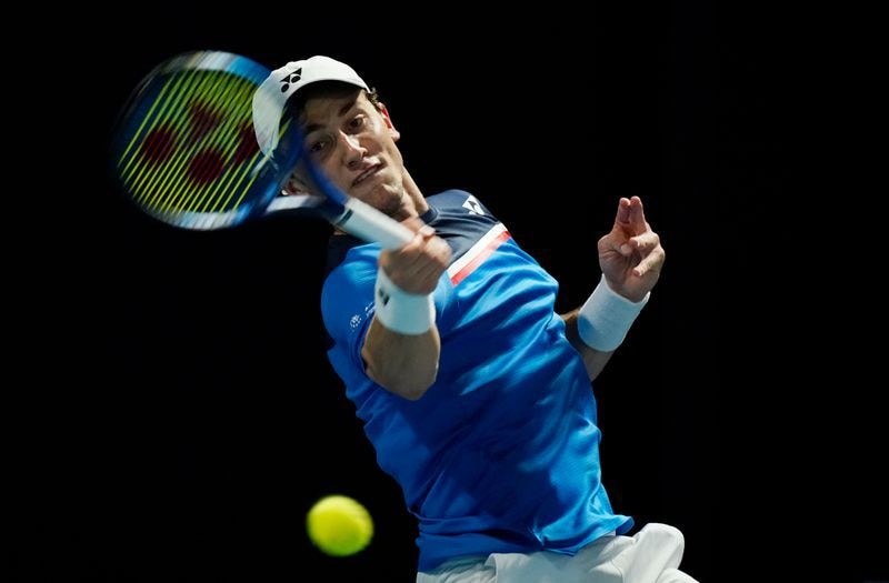 Foto de archivo. El tenista noruego Casper Ruud durante un encuentro del Abierto de Australia. REUTERS/Kim Hong-Ji