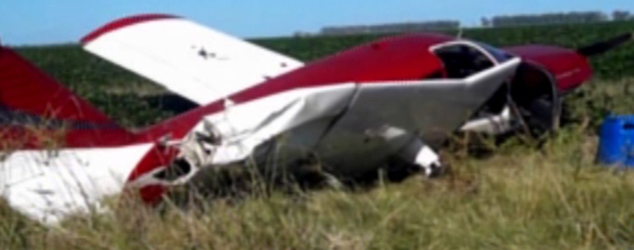 Una avioneta cayó en un descampado de Santa Fe; detuvieron al conductor por presunto transporte de drogas