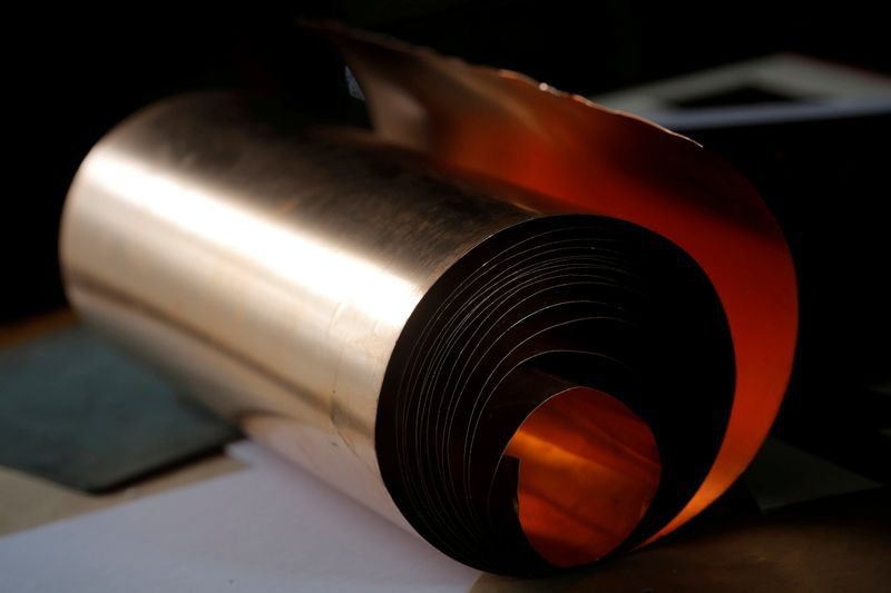 FILE PHOTO: A copper roll that will be used for drawings is seen at the workshop of the artist Ricardo Moreno in San Pedro de Barva, Costa Rica October 23, 2017. REUTERS/Juan Carlos Ulate/File Photo