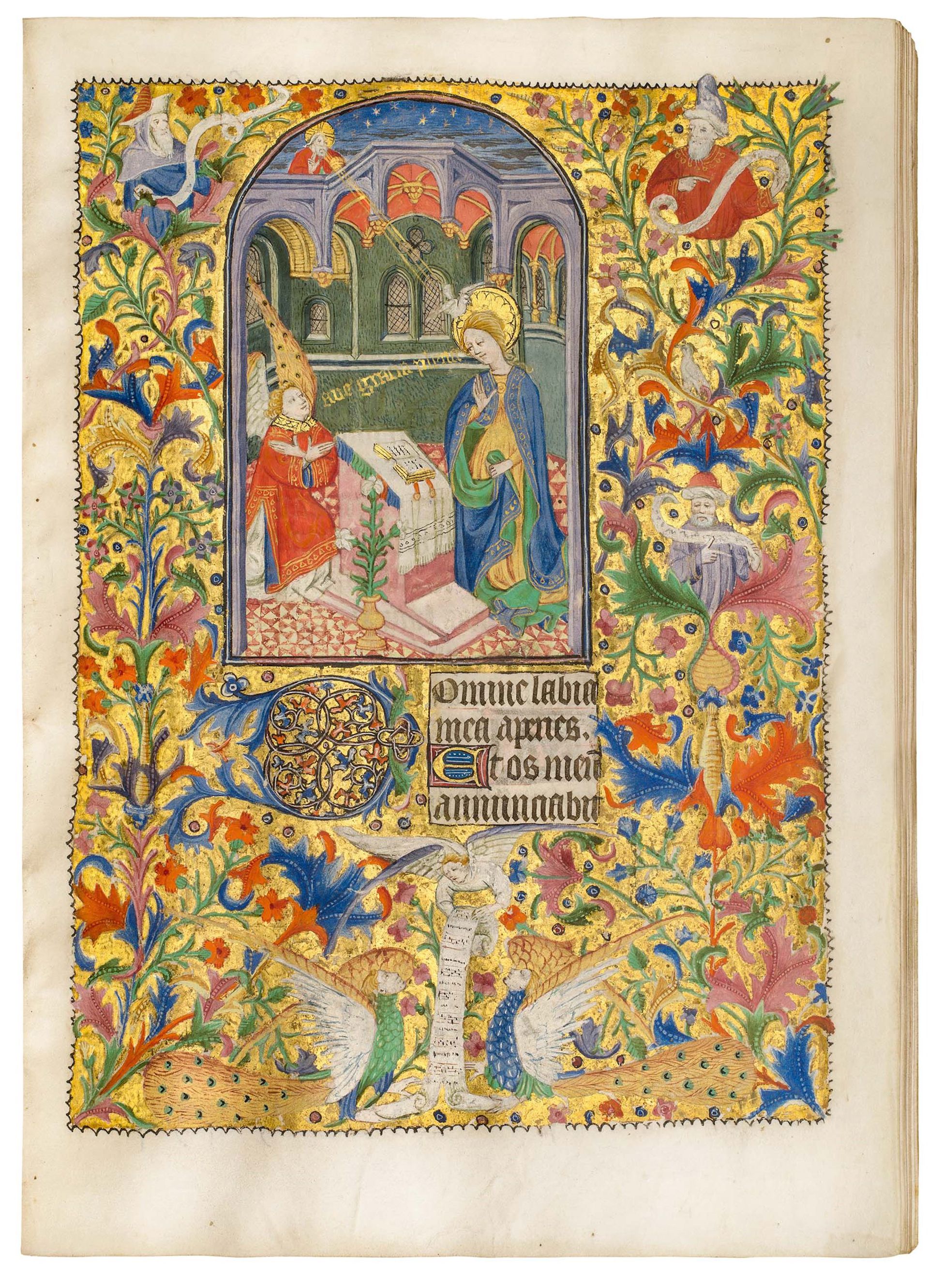 Manuscrito iluminado sobre vitela 22.1 x 15.5 cm (8.7 x 6.1 in.) Rouen - circa 1430 