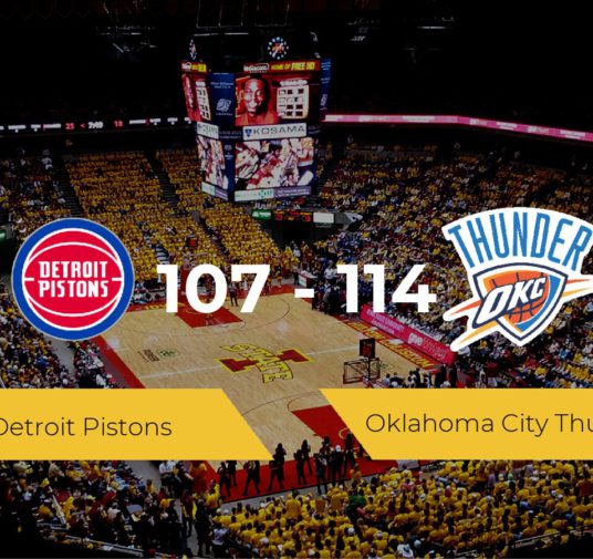 Oklahoma City Thunder vence a Detroit Pistons (107-114)