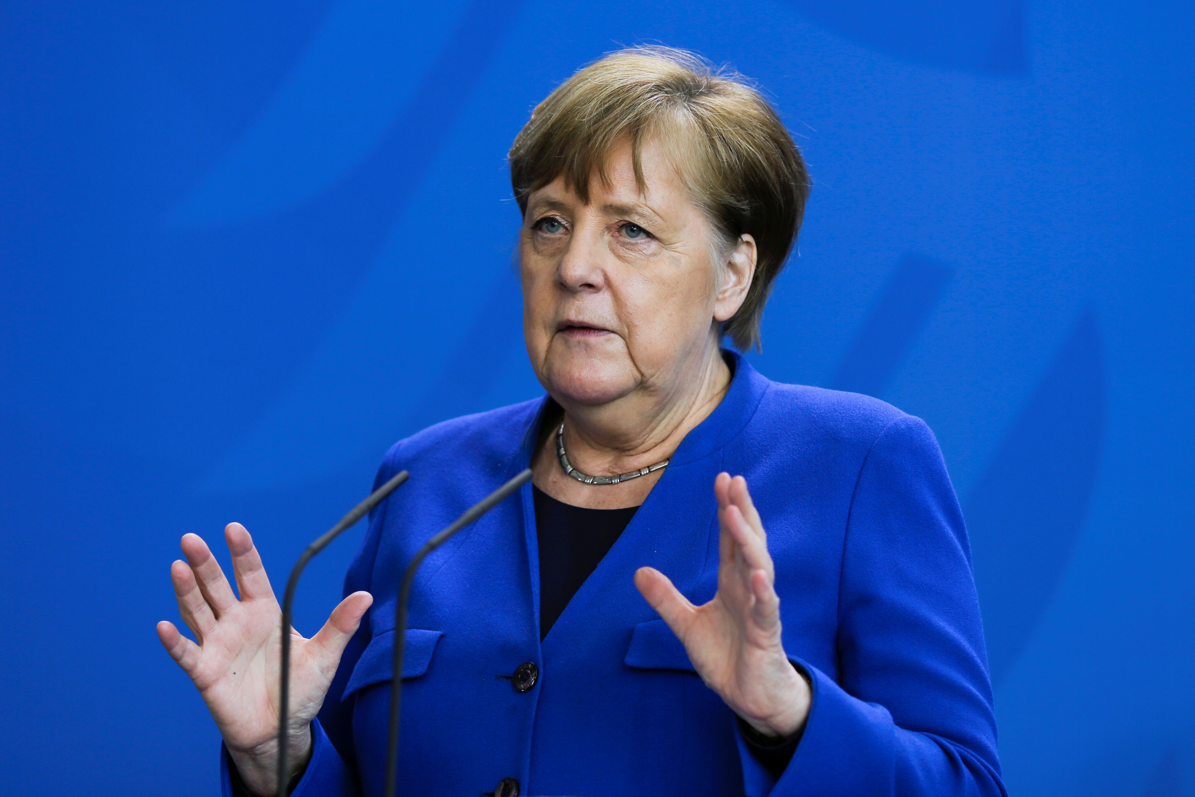 Angela Merkel, en conferencia de prensa (Reuters)