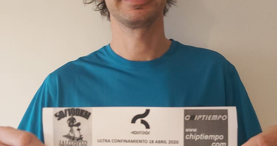 Coronavirus en Argentina: corrió 2500 vueltas dentro de su departamento y participó de una ultramaratón de 100 kilómetros