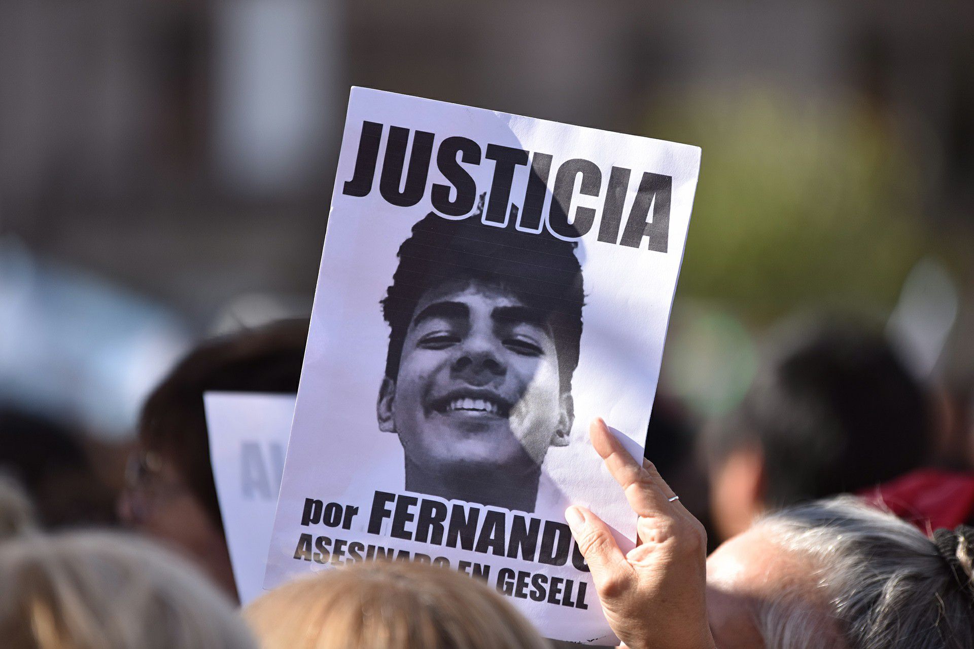 Marcha para pedir justicia por Fernando realizada en el Congreso Nacional (Franco Fafasuli)
