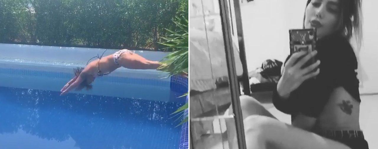 En bikini y poses sensuales: Frida Sofía y Alejandra Guzmán reaparecieron tras el escándalo