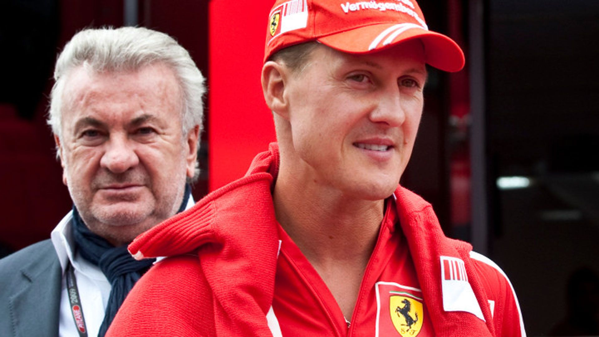 Michael Schumacher y su ex mánager, Willi Weber (AP)