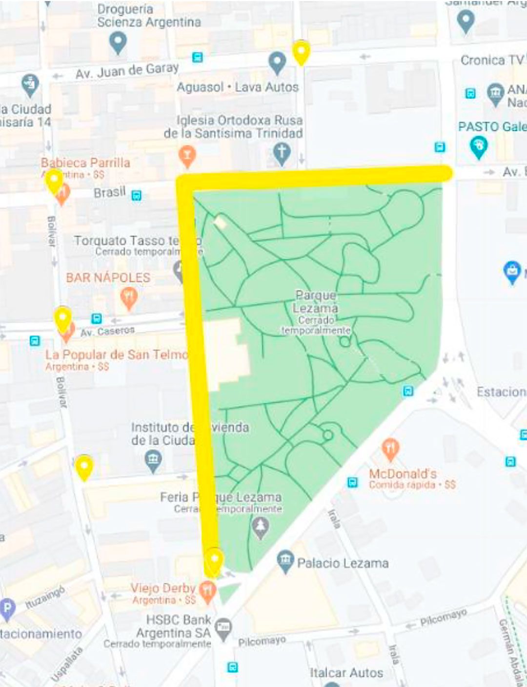 Running Ciudad mapas