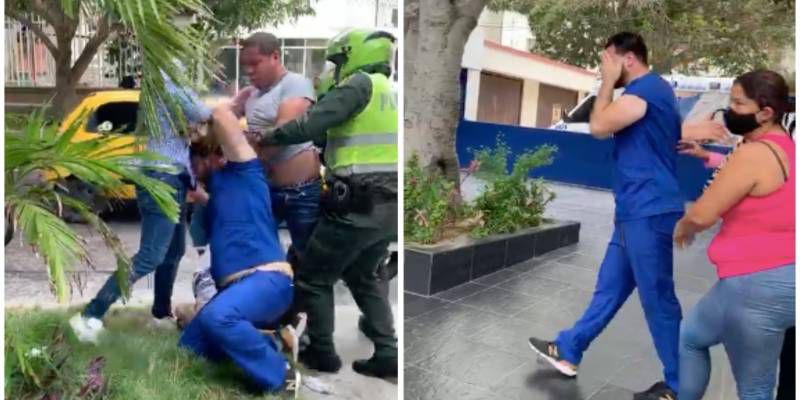 Conmoción y confusión en Colombia por la salvaje golpiza a un médico en la entrada de una clínica