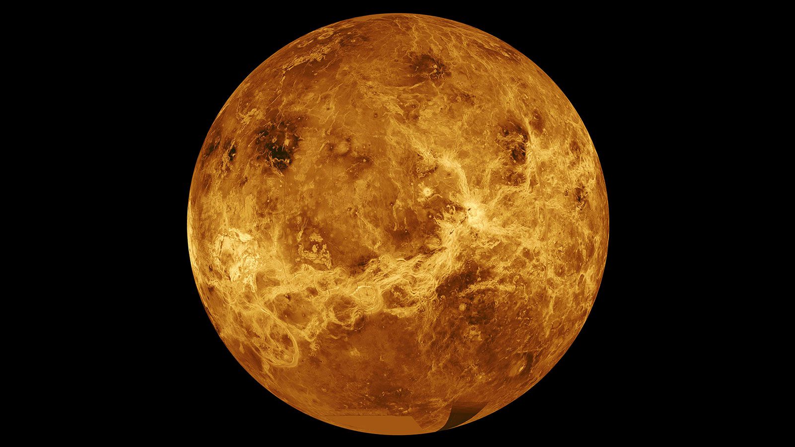 Los datos de la nave espacial Magellan de la NASA y Pioneer Venus Orbiter se utilizan en una imagen compuesta sin fecha del planeta Venus. (NASA / JPL-Caltech / REUTERS)