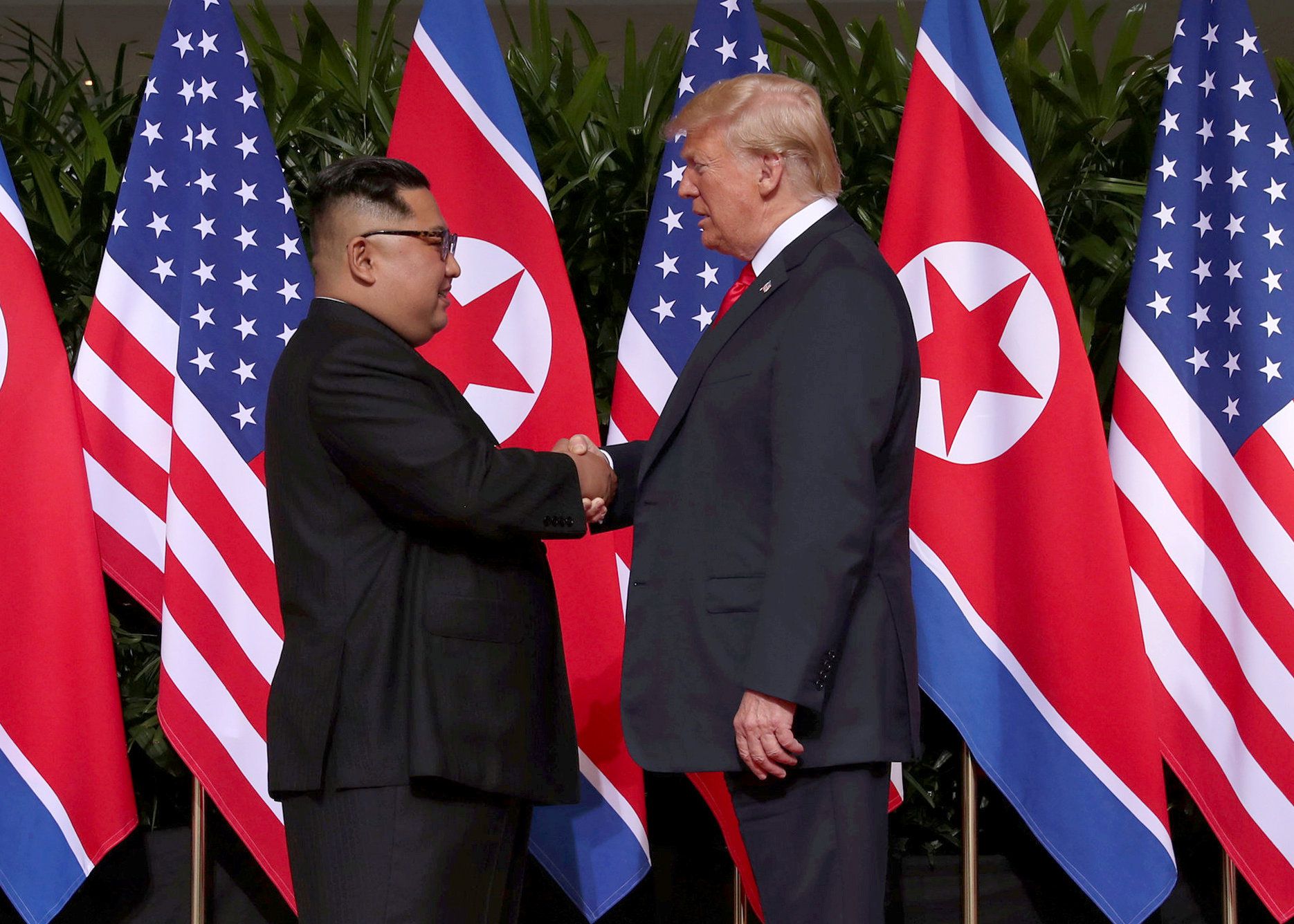 Kim Jong-un y Donald Trump (Reuters)