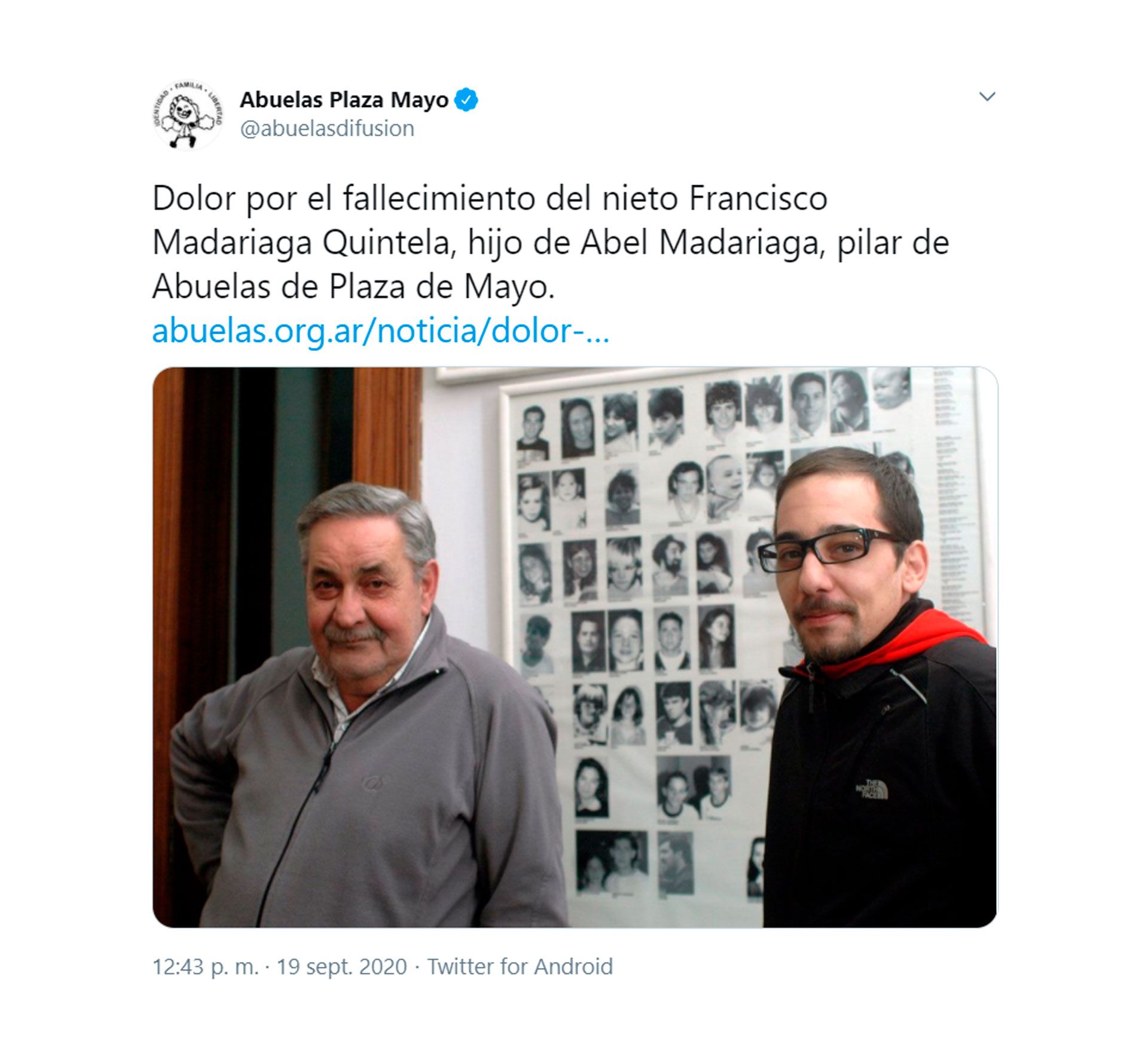 fallecio Francisco Madariaga Quintela