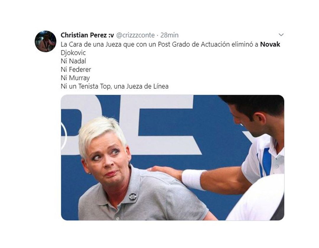 memes Novak Djokovic descalificado del US Open