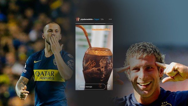 De un goleador de Boca a otro: el homenaje de Darío Benedetto a su ídolo Martín Palermo