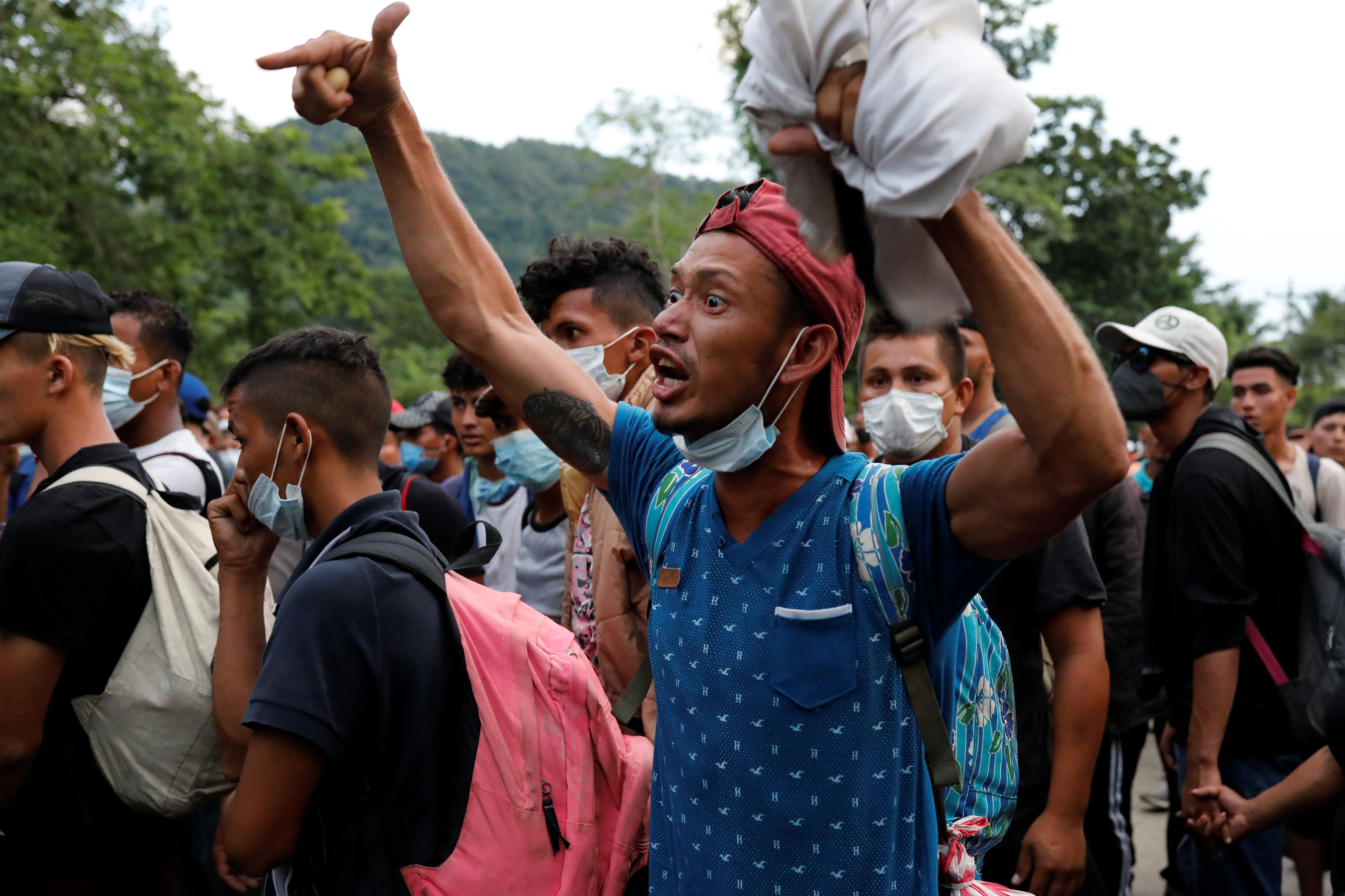 Se estima que lleguen más de 2,900 migrantes en la frontera sur de México (Foto: REUTERS/Luis Echeverria)