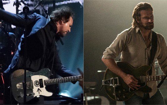 El insólito consejo que Eddie Vedder le dio a Bradley Cooper para Nace una estrella: "Que la guitarra te cubra los genitales"