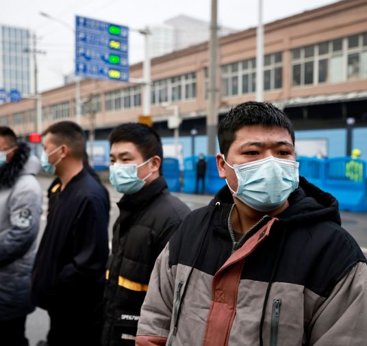 Los expertos de la OMS visitaron el mercado de Wuhan donde se registró el primer brote de coronavirus