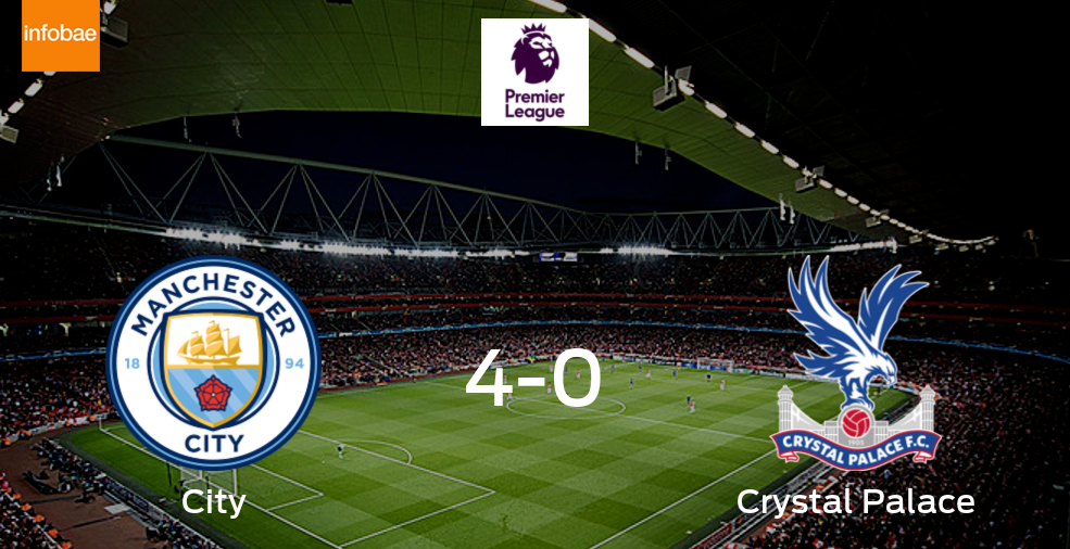 Manchester City suma tres puntos tras golear a Crystal Palace en casa (4-0)