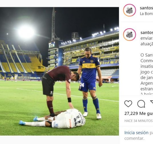 Santos estalló de furia por el penal no cobrado ante Boca y anunció que elevará un reclamo a la Conmebol