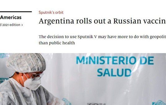 The Economist criticó al Gobierno argentino por el uso "político" de la vacunación contra el coronavirus