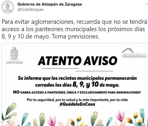 panteones. (Twitter)
