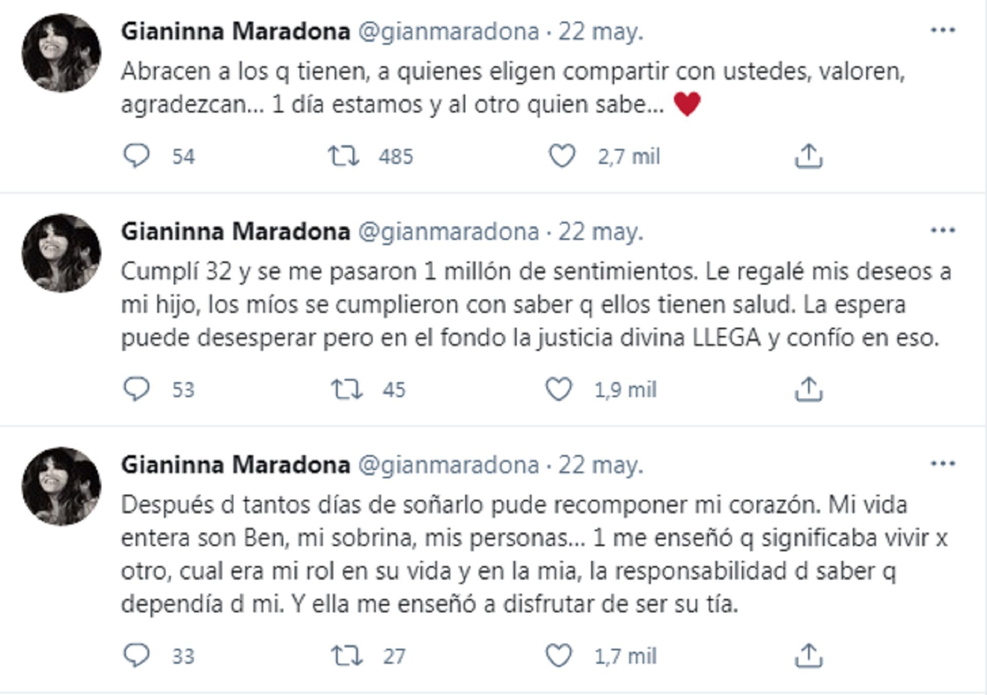 gianinna maradona twitter