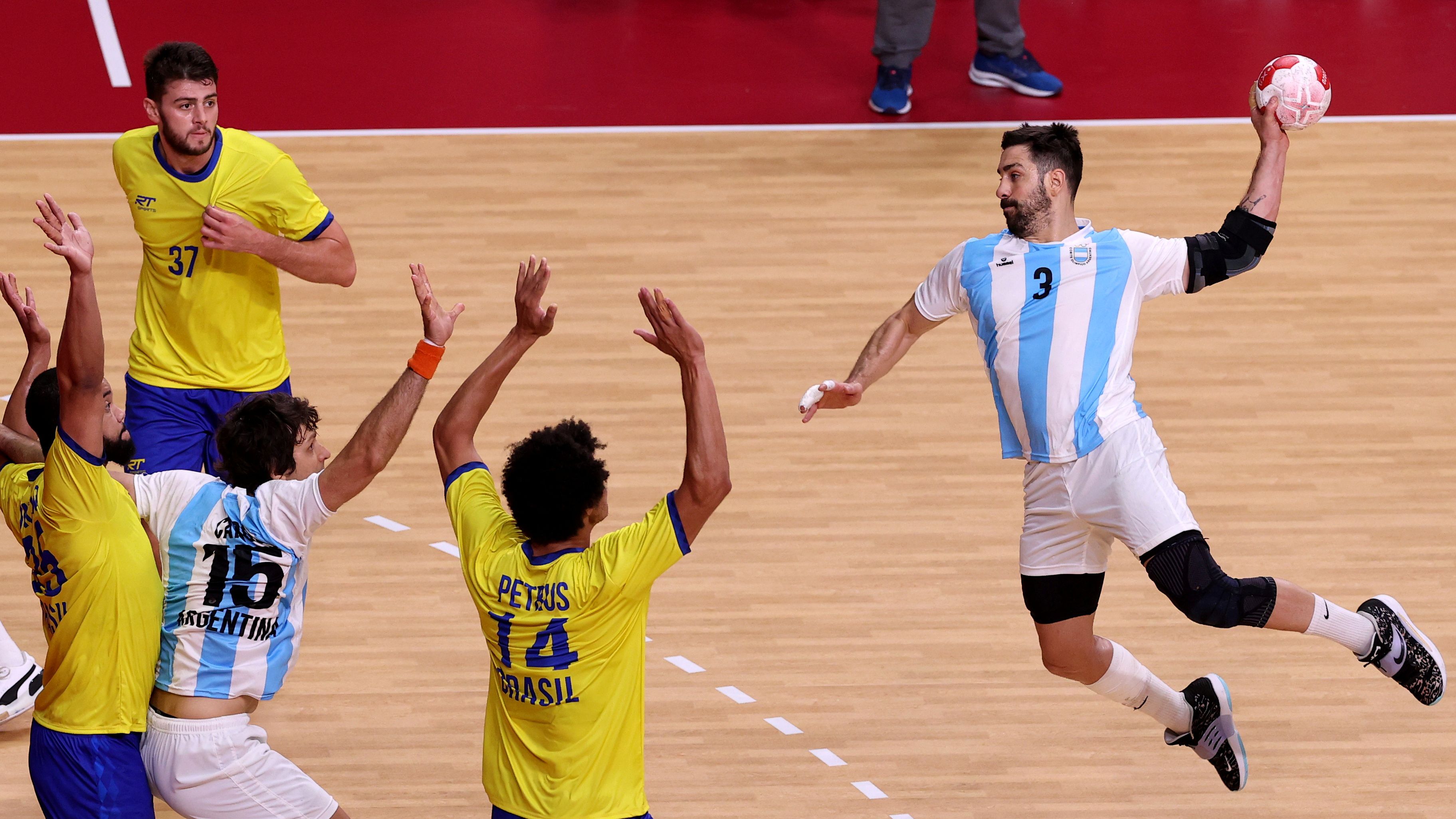 Argentina cayó con Brasil y quedó eliminado de los Juegos Olímpicos de Tokio (REUTERS/Gonzalo Fuentes)