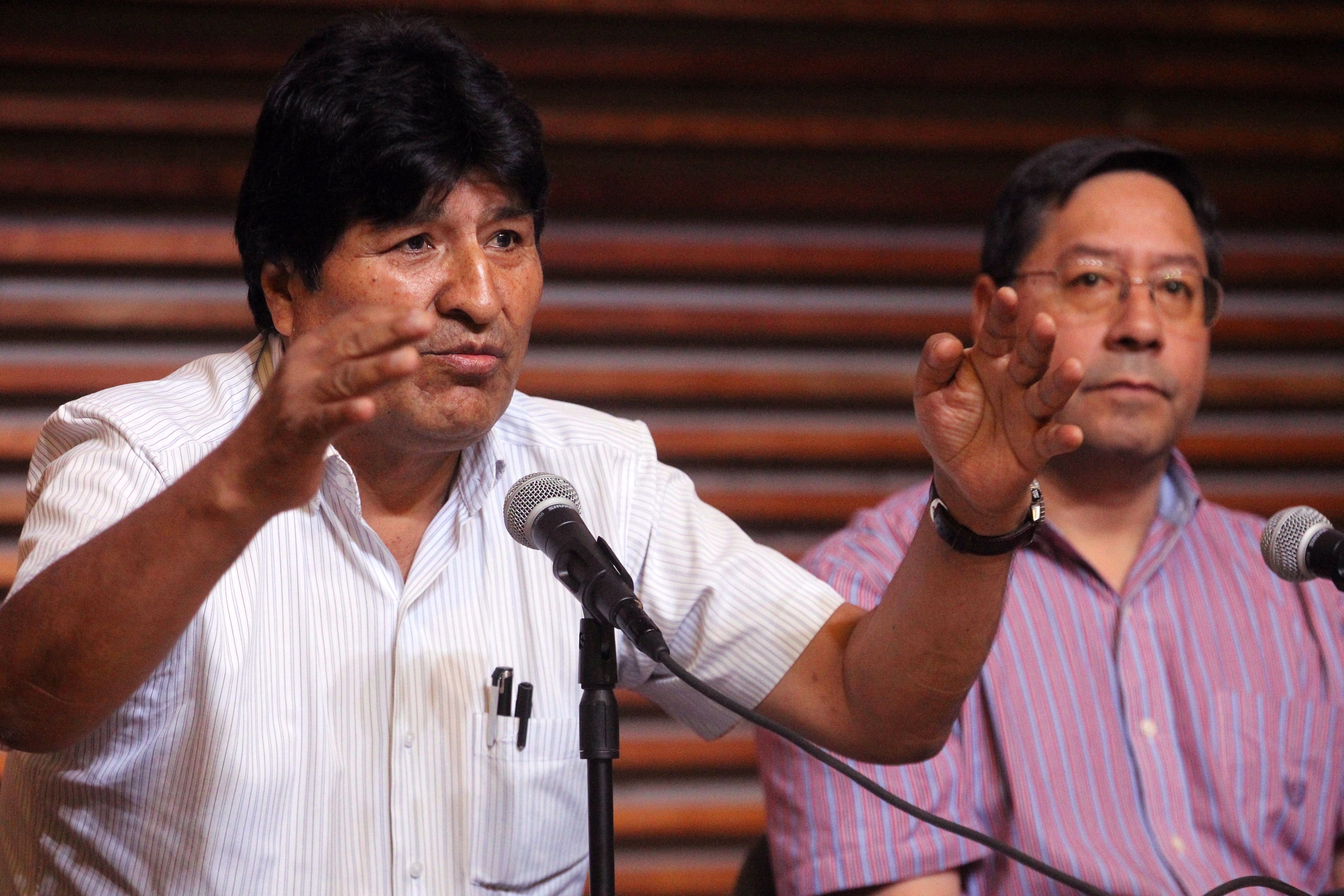 Evo Moralesy Luis Arce 