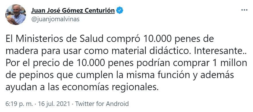 Juan José Gómez Centurión-Penes de madera