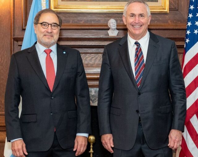 Jorge Argüello almorzó con Marc Stanley en Washington para tratar la agenda bilateral entre Argentina y Estados Unidos