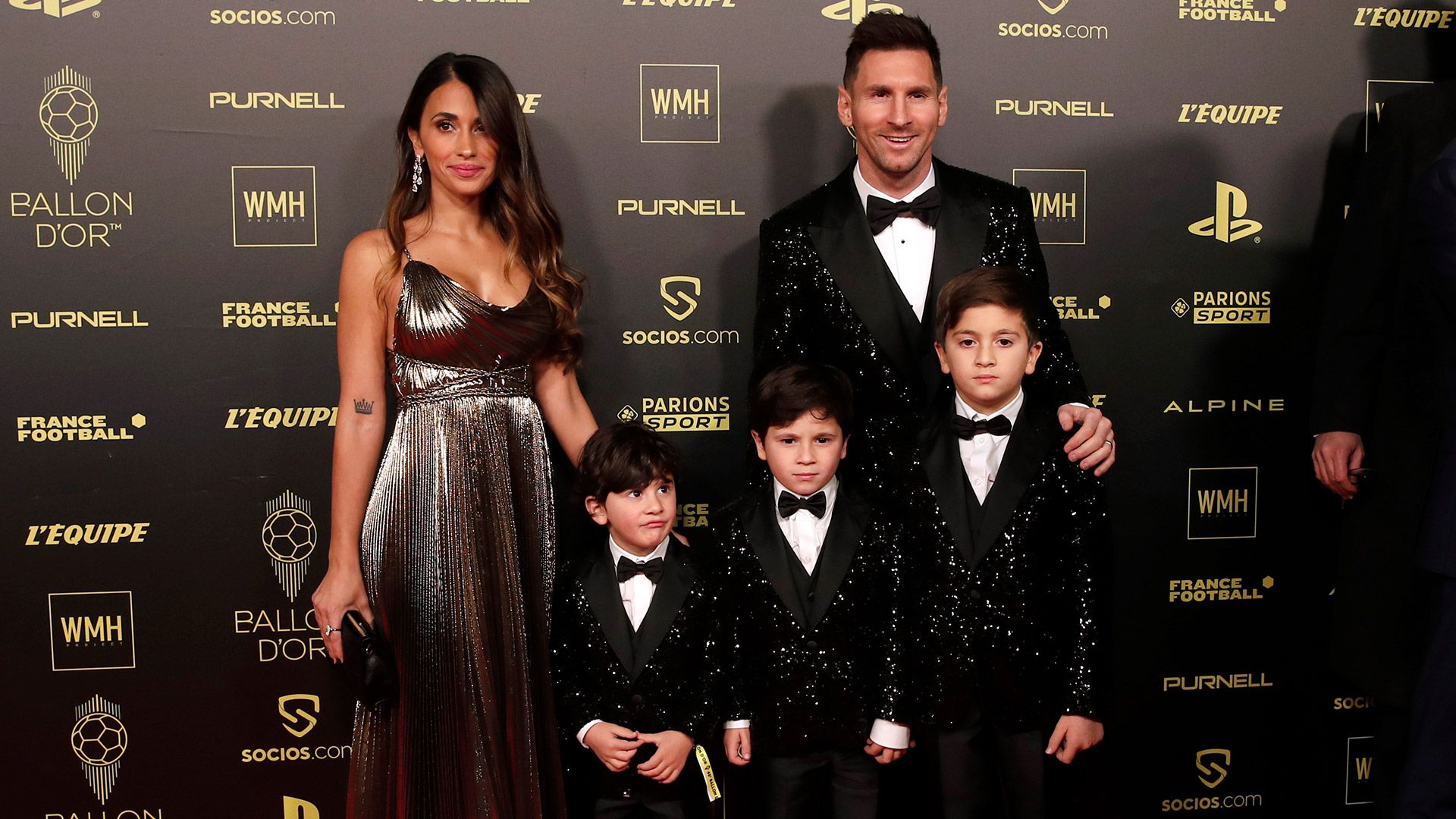 messi balon de oro familia