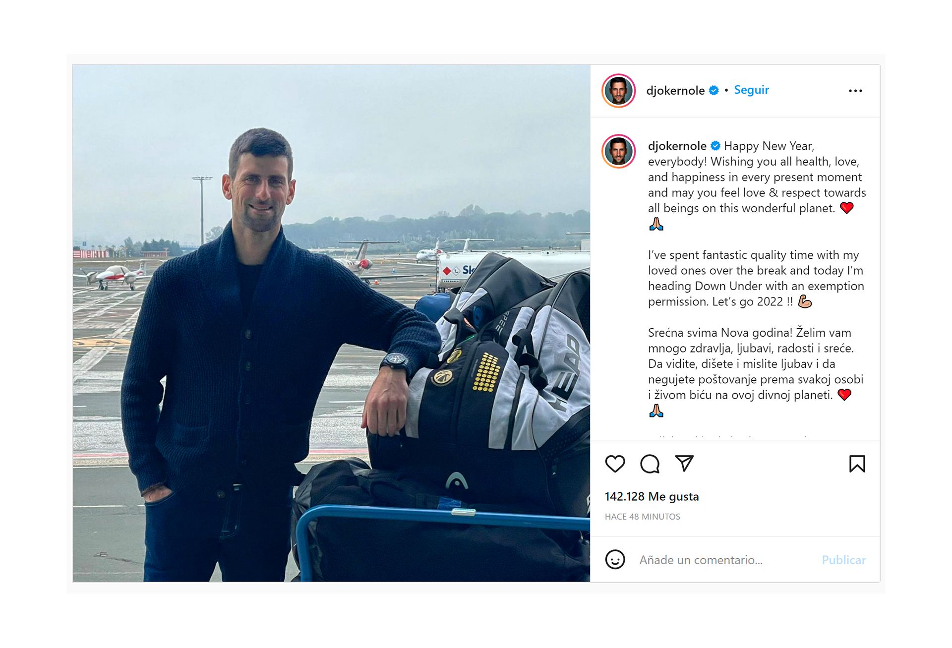 Novak Djokovic - Instagram