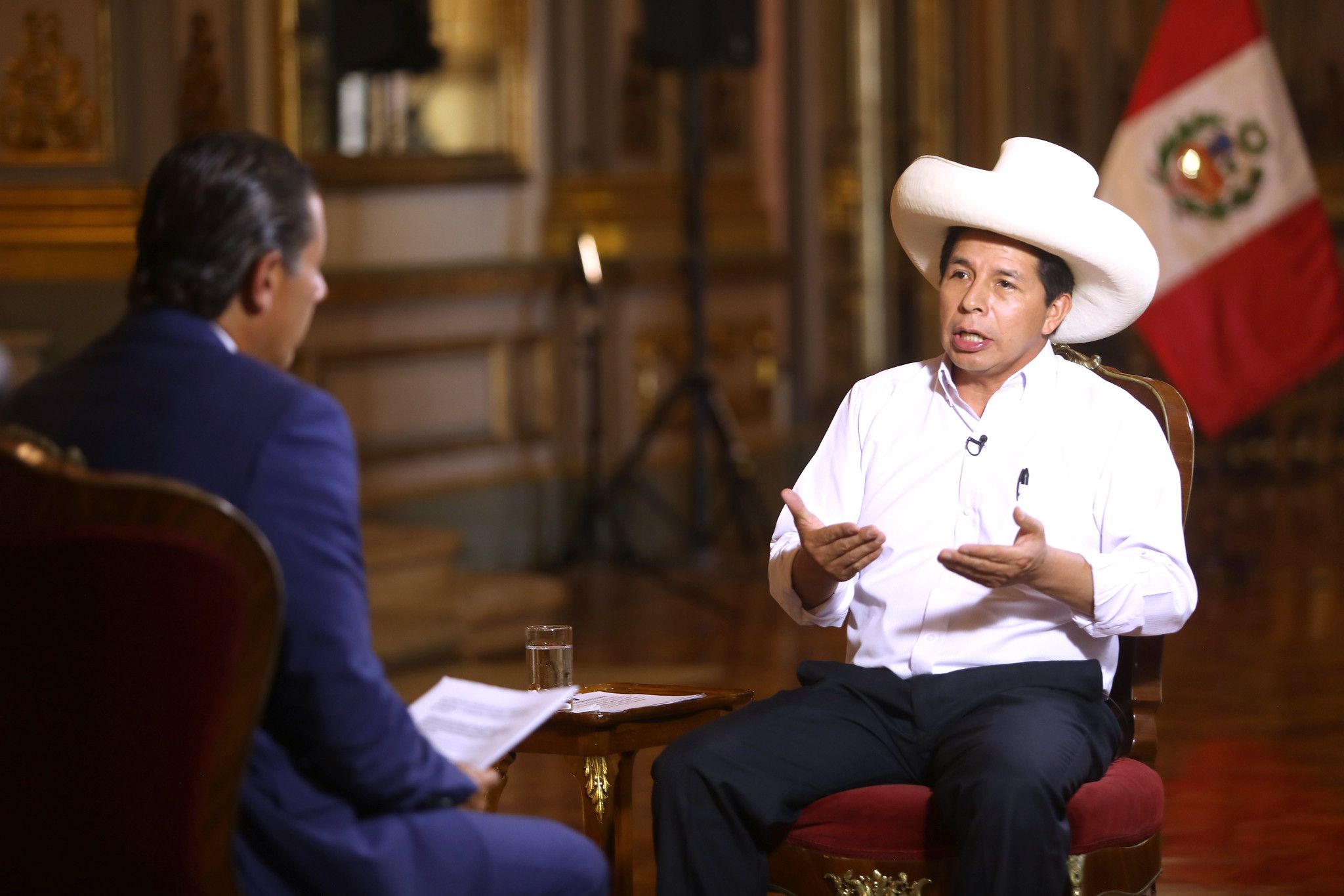 Pedro Castillo en entrevista a CNN en español