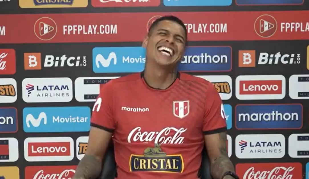 Ángelo Campos no pudo evitar hacer una broma cuando le preguntaron sobre la selección de Uruguay.
